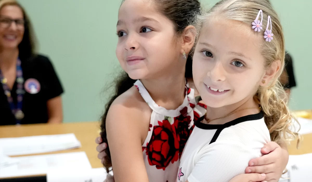 Instant new friends, Michelle Garcia, 8, says she loves math and Camila Reina, 8, says her favorite classes are science and reading. Both will be going into the 3rd grade. Dreamers Academy is a dual-language public charter school located in north Sarasota that opened in 2021. Continuing it's expansion, the school is projected to have 1,200 students by the year 2028 with grades K‑8. For more information visit dreamersacademy.org
— Thomas Bender/Sarasota Herald-Tribune