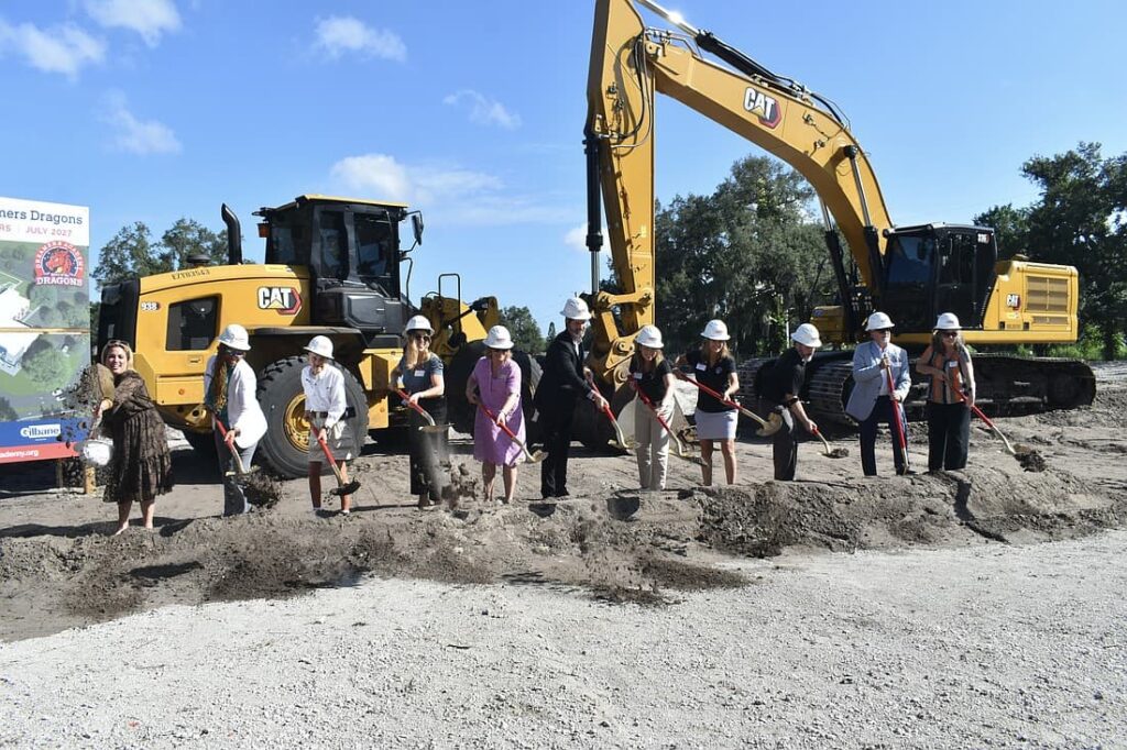 Groundbreaking ceremony at Drteamers Academy school